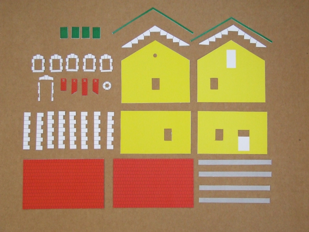 Épületek készítése - Balassagyarmat állomás - I. számú váltó őrhely lakóháza