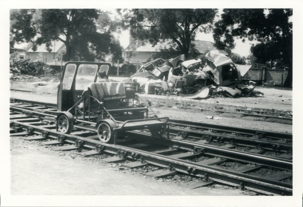 PVG - Pályamesteri könnyű VágányGépkocsi M 1:10 arányú modellje